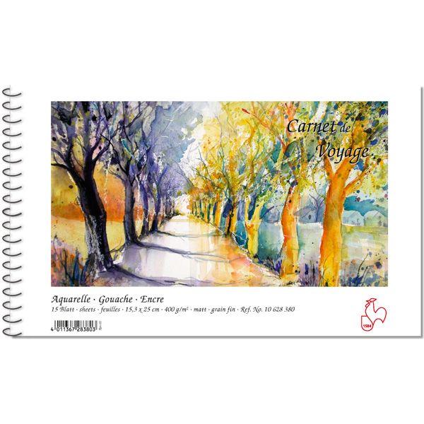 Moulin Du Coq Carnet De Voyage Feuilles G Grain Fin Blanc Naturel