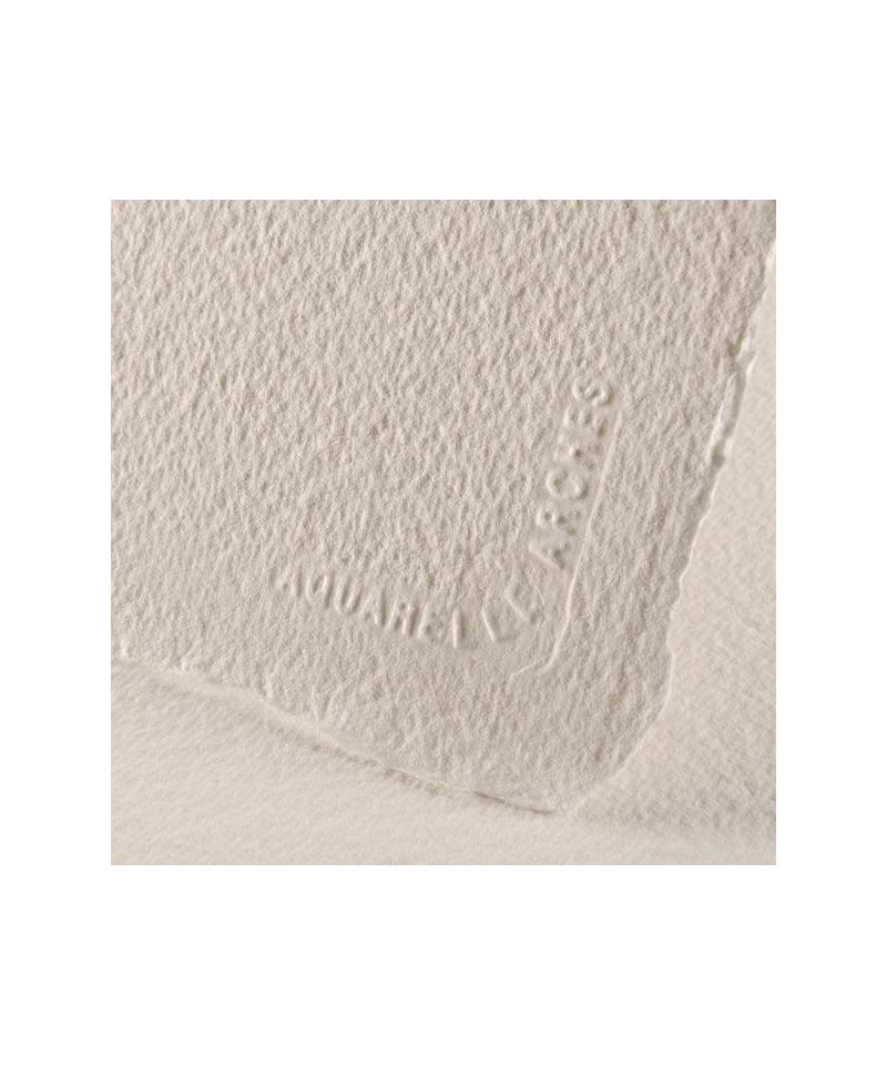 feuille arches aquarelle 101.6 x 152.4 640g grain fin blanc naturel - denis  beaux arts