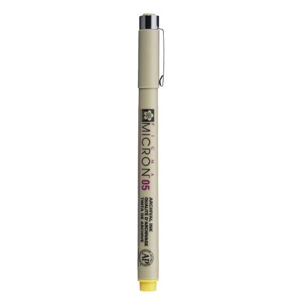 PIGMA MICRON POINTE CALIBREE 05 - 0.45 MM - JAUNE