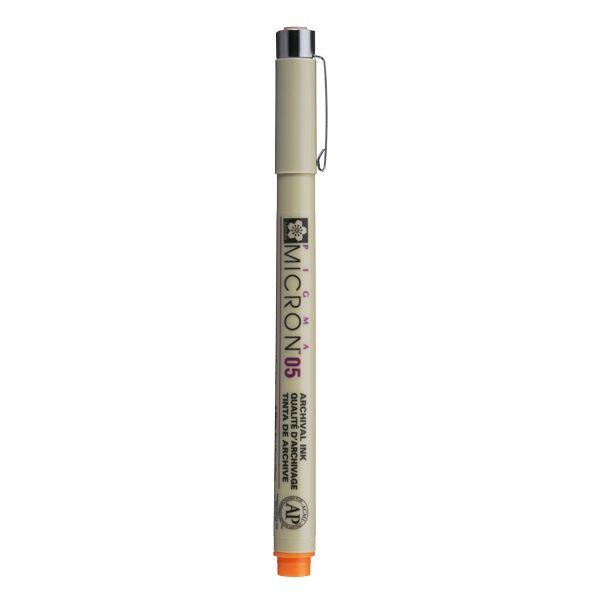 PIGMA MICRON POINTE CALIBREE 05 - 0.45 MM - ORANGE