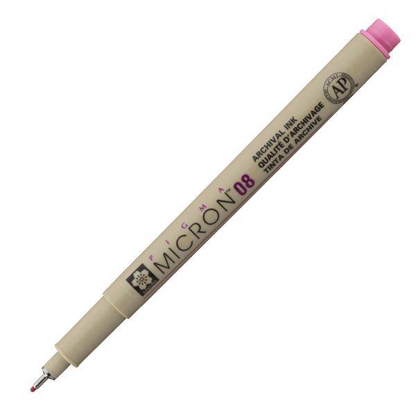 PIGMA MICRON POINTE CALIBREE 08 - 0.50 MM - ROSE