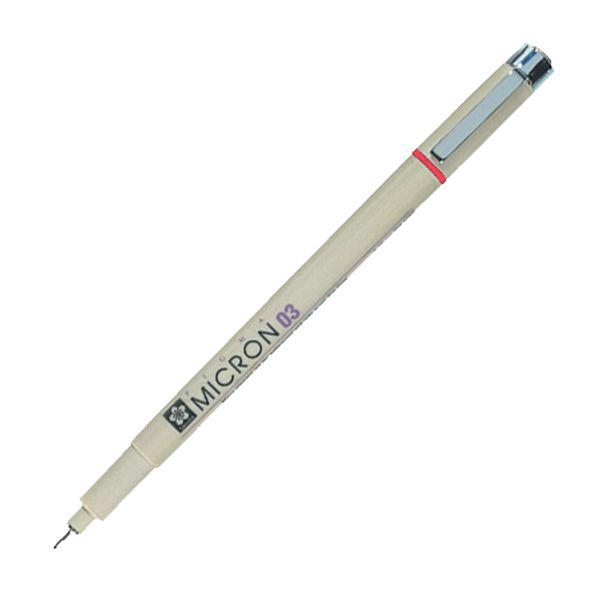 PIGMA MICRON POINTE CALIBREE 03 - 0.35 MM - ROUGE