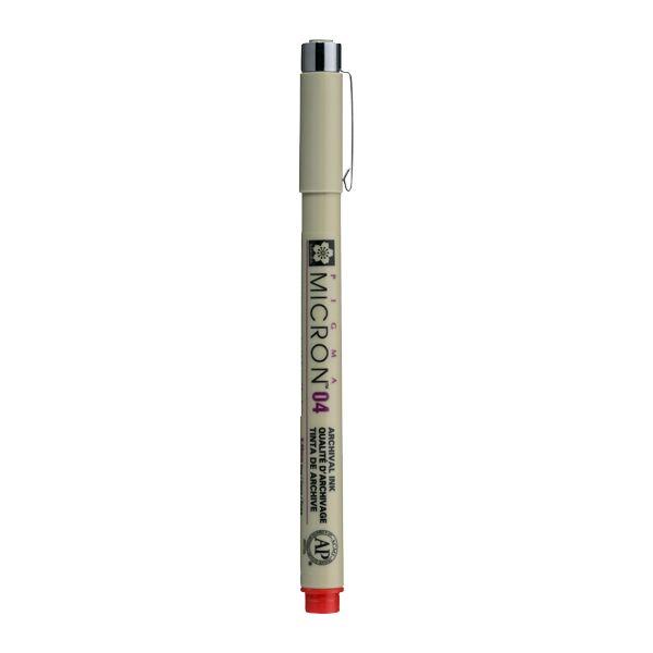 PIGMA MICRON POINTE CALIBREE 04 - 0.40 MM - ROUGE