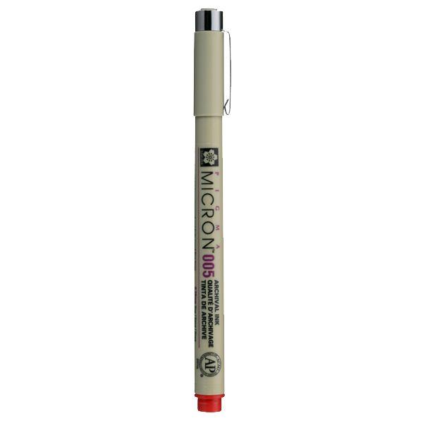 PIGMA MICRON POINTE CALIBREE 005 - 0.20 MM - ROUGE
