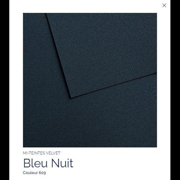 FEUILLE 430 G 50 X 65 BLEU NUIT 609