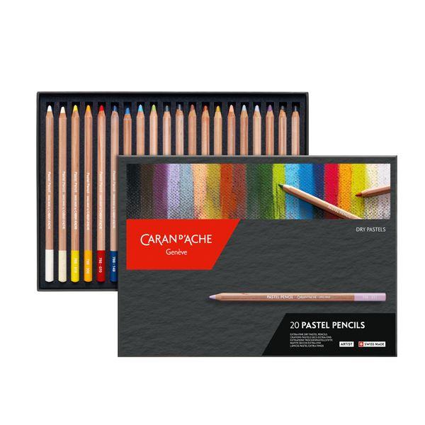 BOITE CARTON DE 20 CRAYONS PASTEL EXTRA FINS