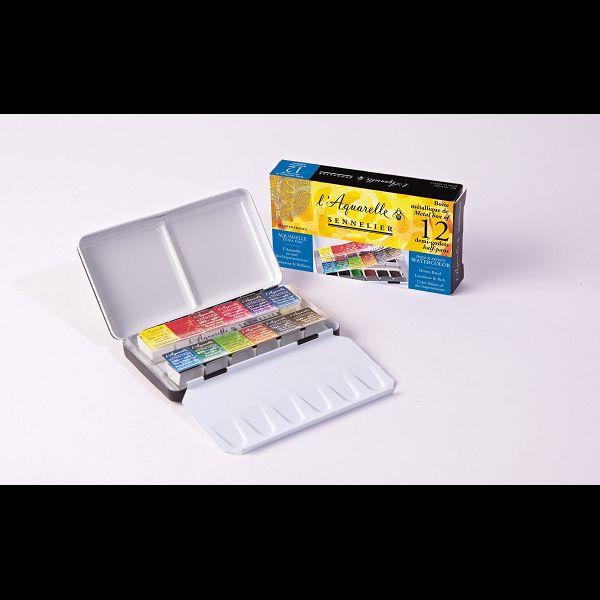 BOITE POCHE 12 1/2 GODETS AQUARELLE EF