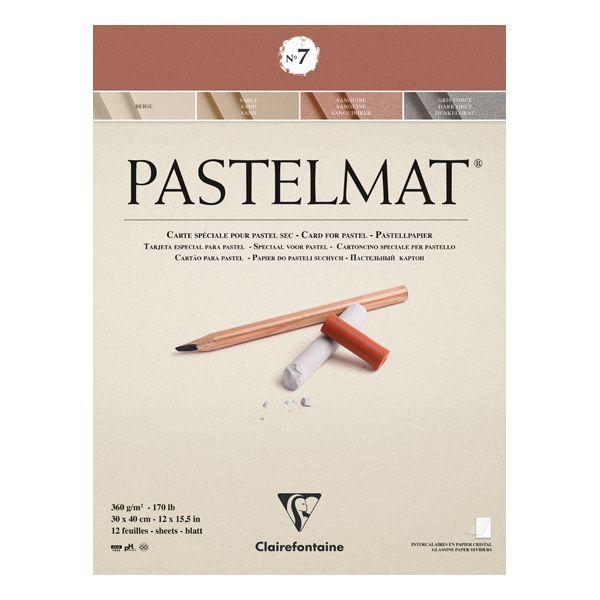 BLOC PASTELMAT 12 FEUILLES 360G N° 7