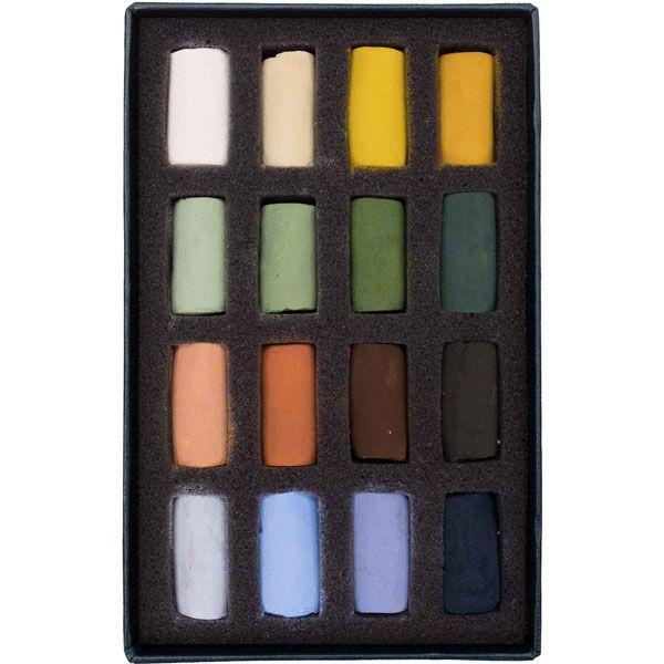 SET 16 1/2 PASTELS PAYSAGE