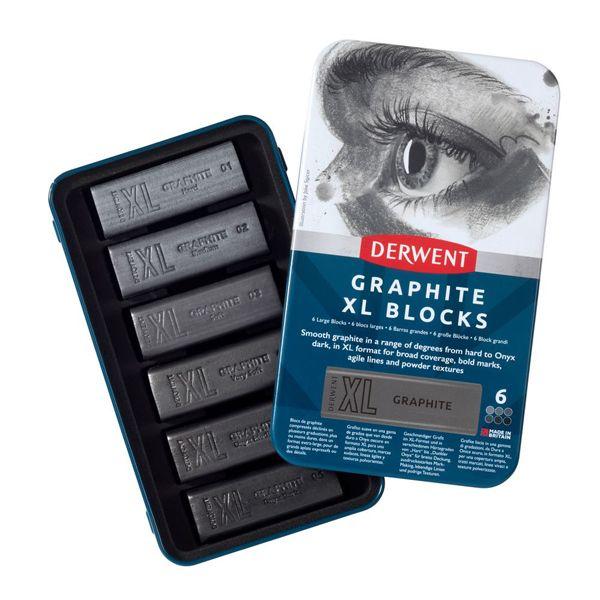 BOÎTE MÉTAL 6 BLOCS GRAPHITE AQUARELLABLE