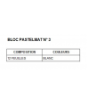 PASTELMAT BLOCS COLLES 1 CÔTE BLOC PASTELMAT 12 FEUILLES 360G N° 3 BLANC